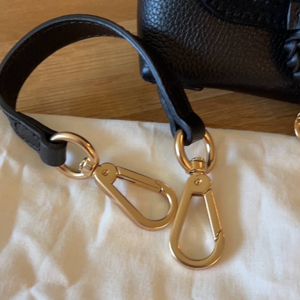 See By Chloe Black and Gold Mini Bag - Picture 4 of 6